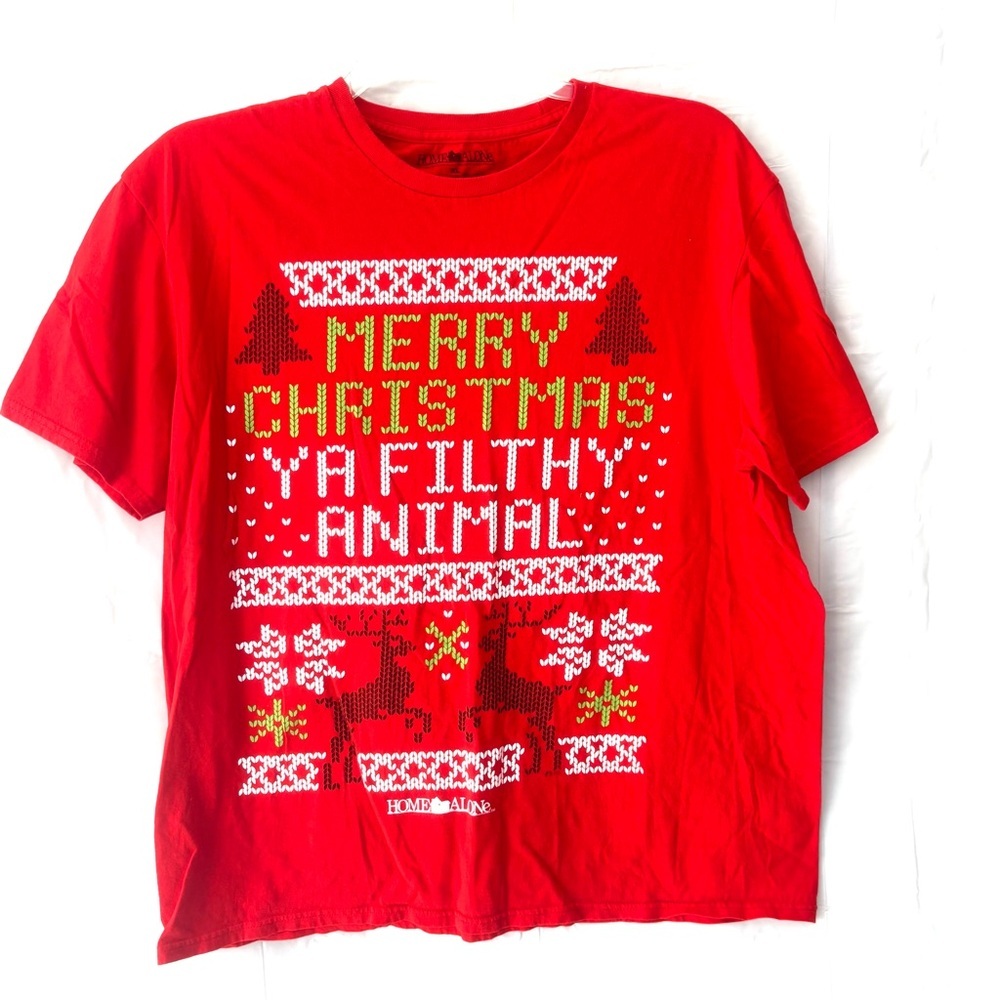 Home Alone Tee Merry Christmas You Filthy Animal  100% Cotton SZ XL NWOT - Picture 8 of 8